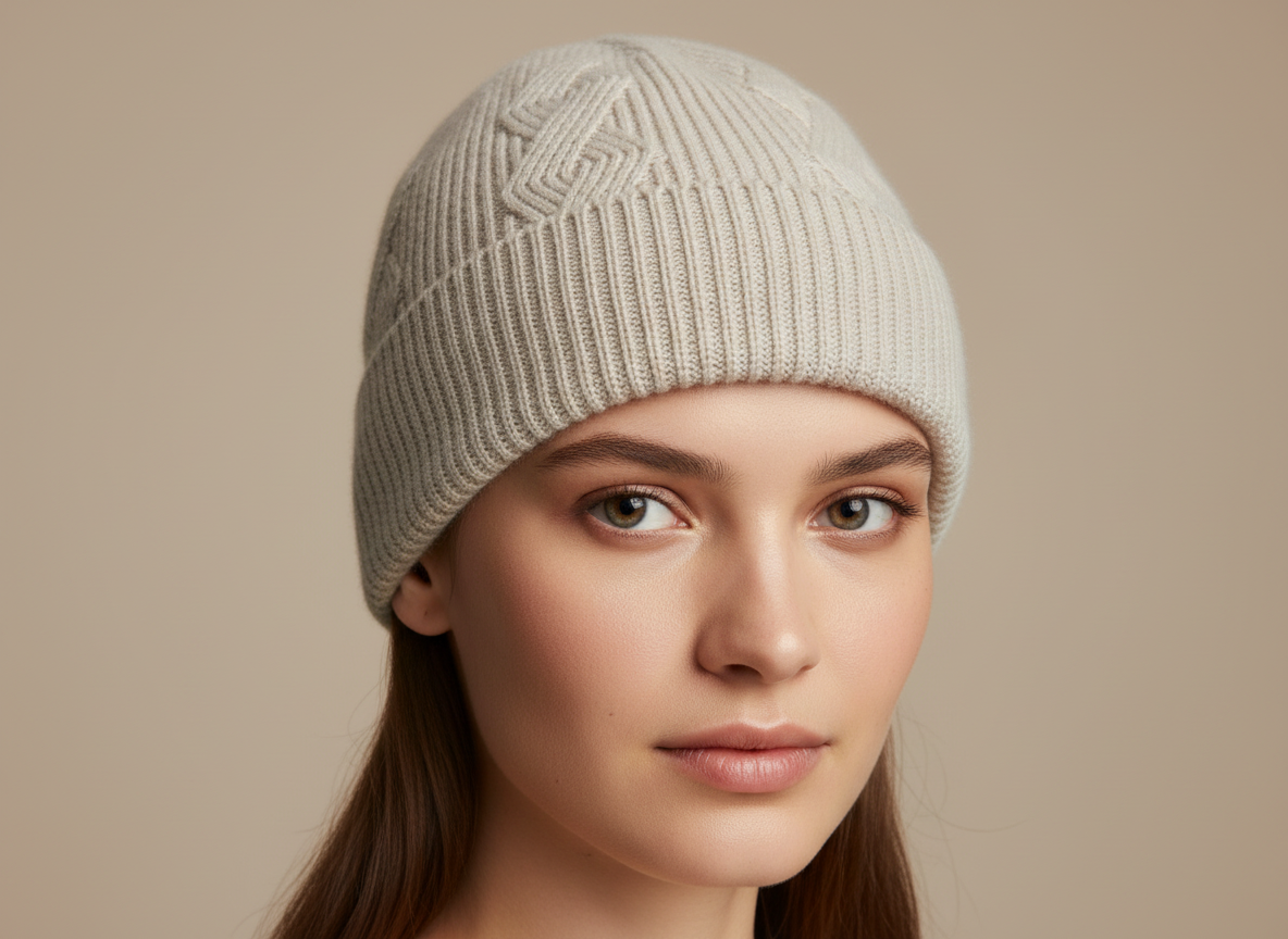 Cashmere Mütze Natur