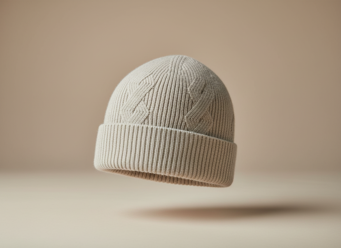 Cashmere Mütze Natur