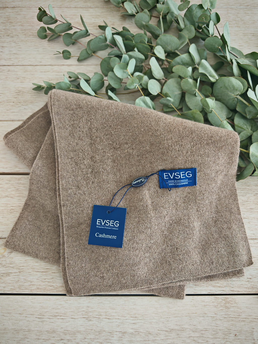 EVSEG Klassischer Kaschmirschal – Braun, Beige oder Schwarz