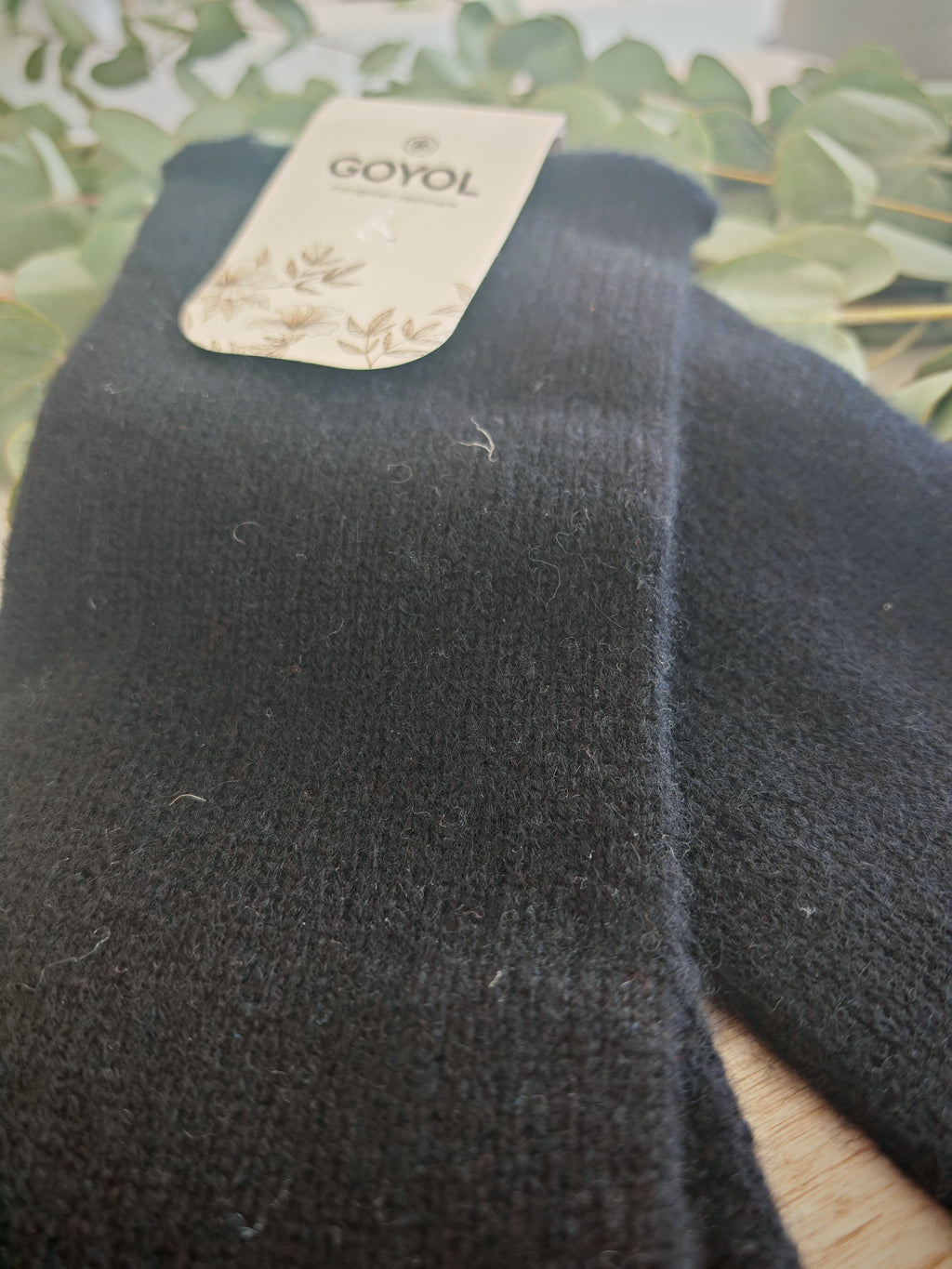 GOYOL Herren-Kaschmirhandschuhe – Dunkelschwarz
