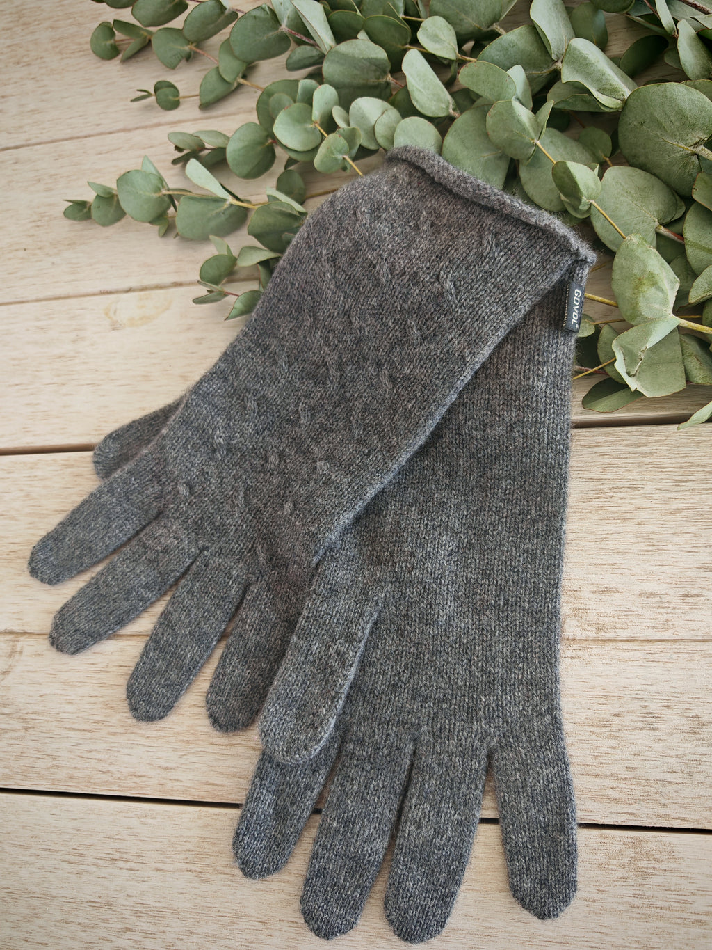 GOYOL Kaschmirhandschuhe mit längerem Schaft – Grau