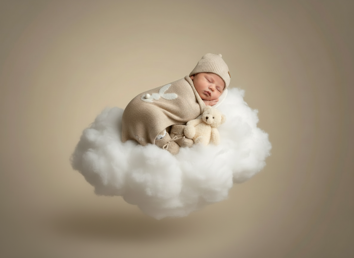 Cashmere Set für Babys (braun)