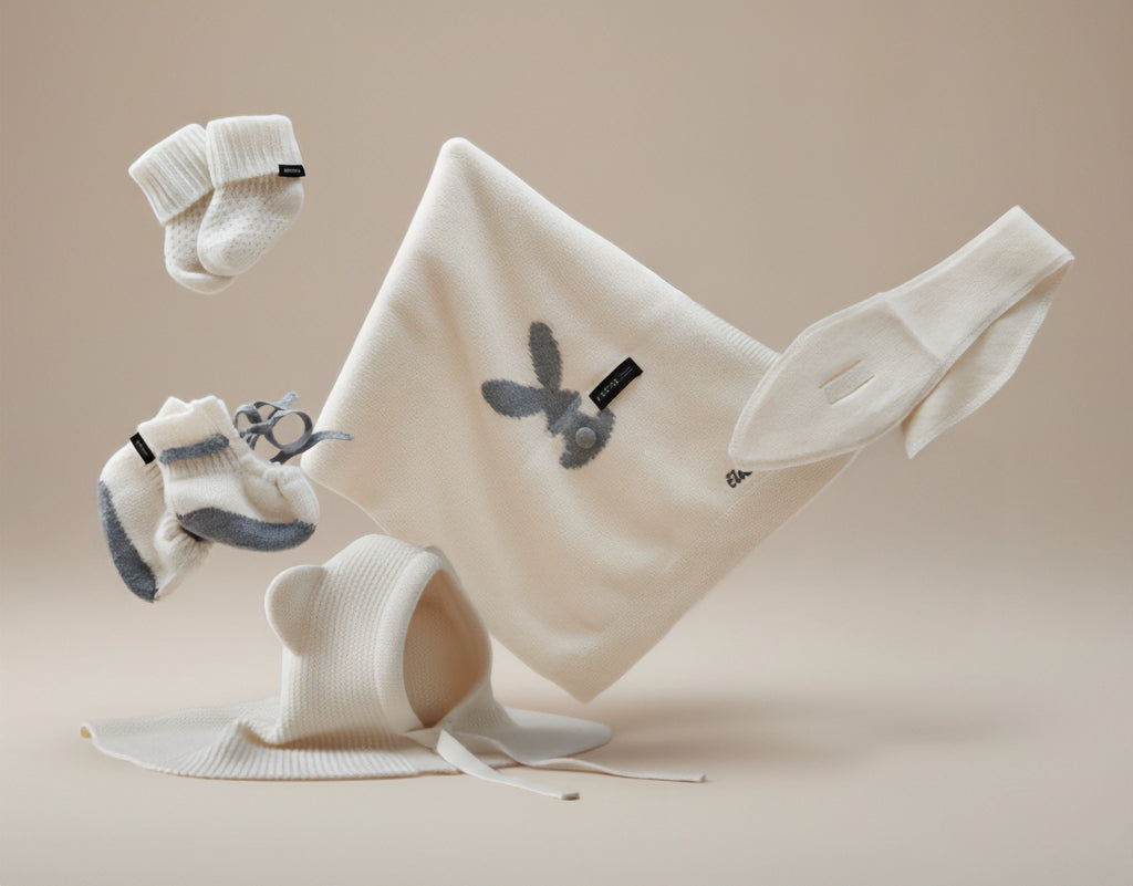 Cashmere Set für Babys (creme)