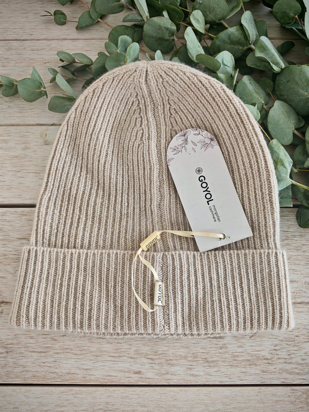 Cashmere Mütze Natur