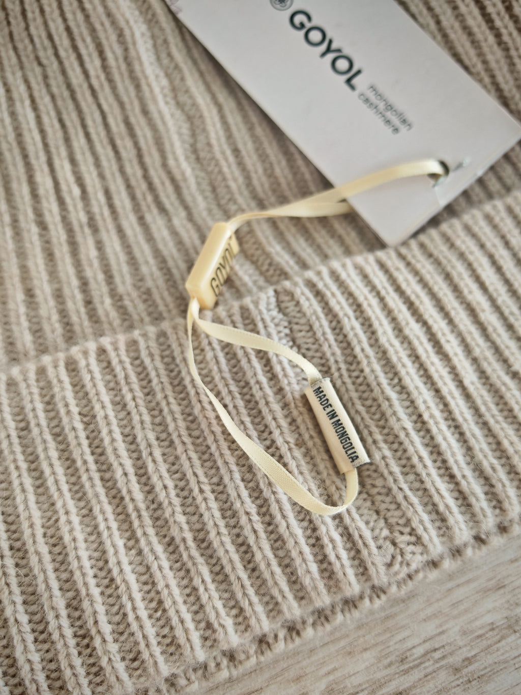 Cashmere Mütze Natur